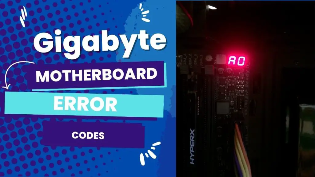 Gigabyte Motherboard Error Codes Debug LED Fixed 2024 Best 