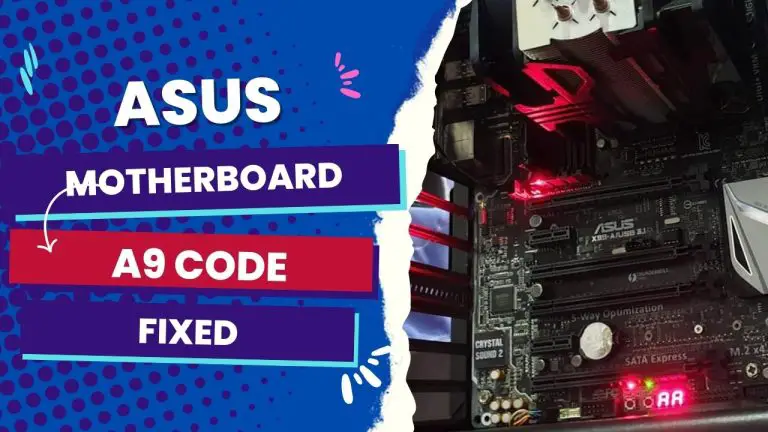 asus motherboard code a9 no display