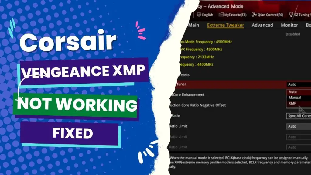 Corsair Vengeance XMP Not Working