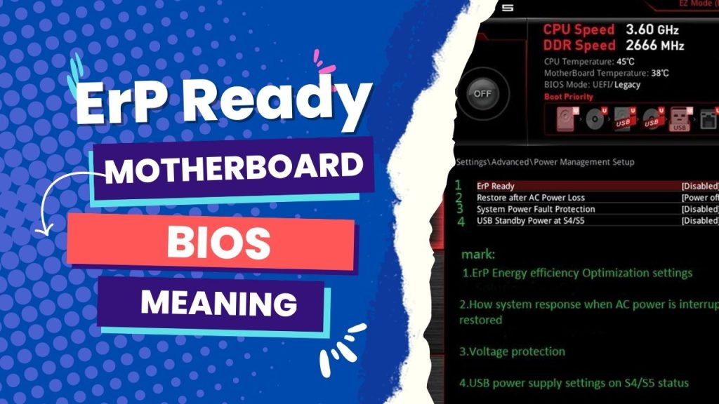 What Is "ErP Ready" In Motherboard BIOS?