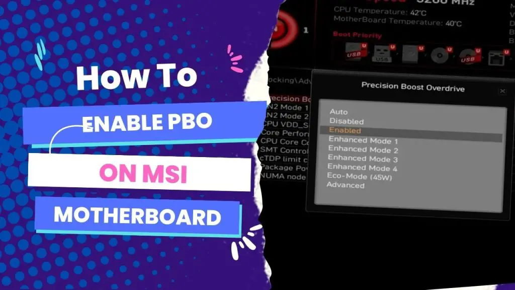 How To Enable PBO On MSI Motherboard