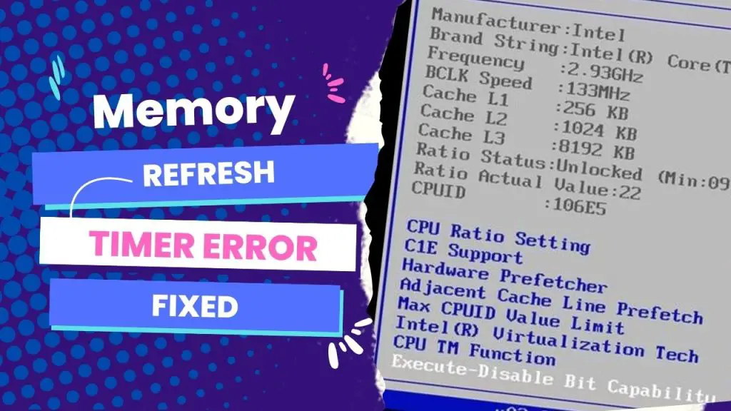 Memory Refresh Timer Error